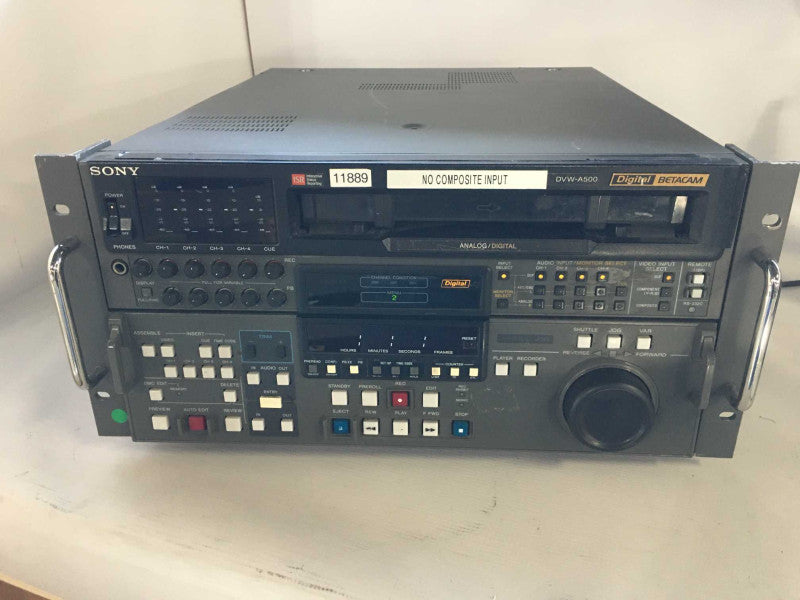 Sony DVW-A500 Digital Video Cassette Recorder, Error