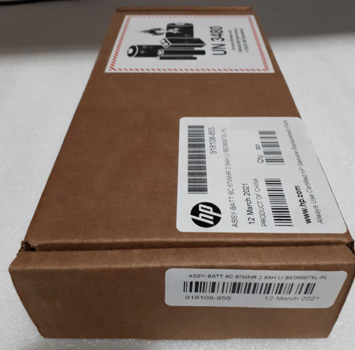 HP Battery 6C 67Whr 2.9Ah Li-Ion-  MPN 918108-855  Q&