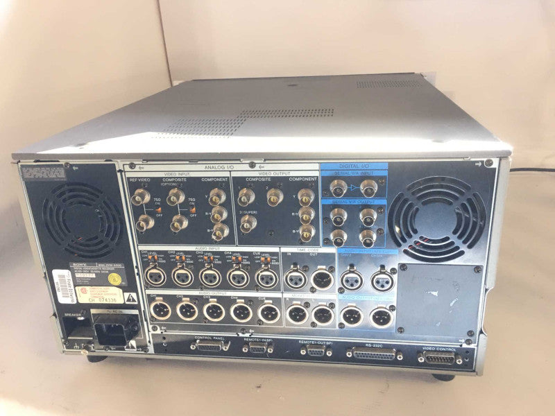 Sony DVW-A500 Digital Video Cassette Recorder, Error