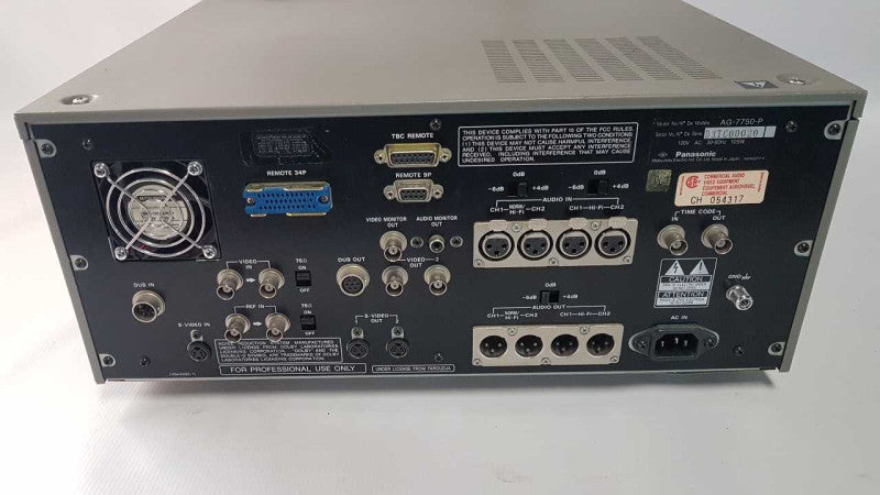 Panasonic Video cassette recorder AG-7750 - READ #