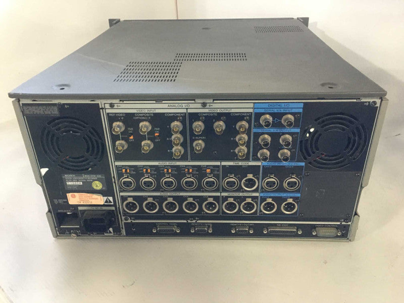 Sony DVW-500 Digital Video Cassette Recorder, Error