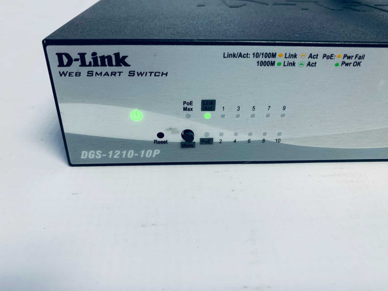 D-LINK DGS-1210-10P Smart Managed 10-Port PoE Gigabit Switch =
