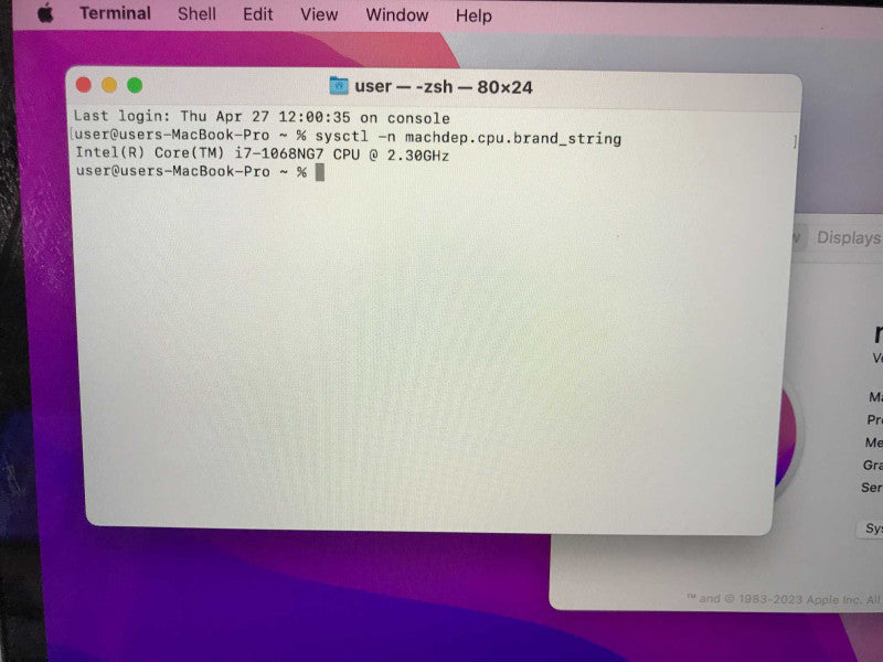 MacBook Pro 2020 (A2251) 13\\", i7-1068NG7, 16GB DDR4, 500GB SSD