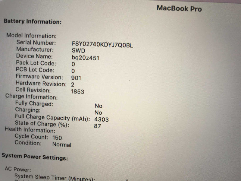 MacBook Pro 2020 (A2251) 13\\", i7-1068NG7, 16GB DDR4, 500GB SSD