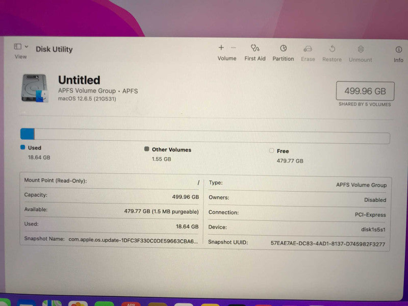 MacBook Pro 2020 (A2251) 13\\", i7-1068NG7, 16GB DDR4, 500GB SSD
