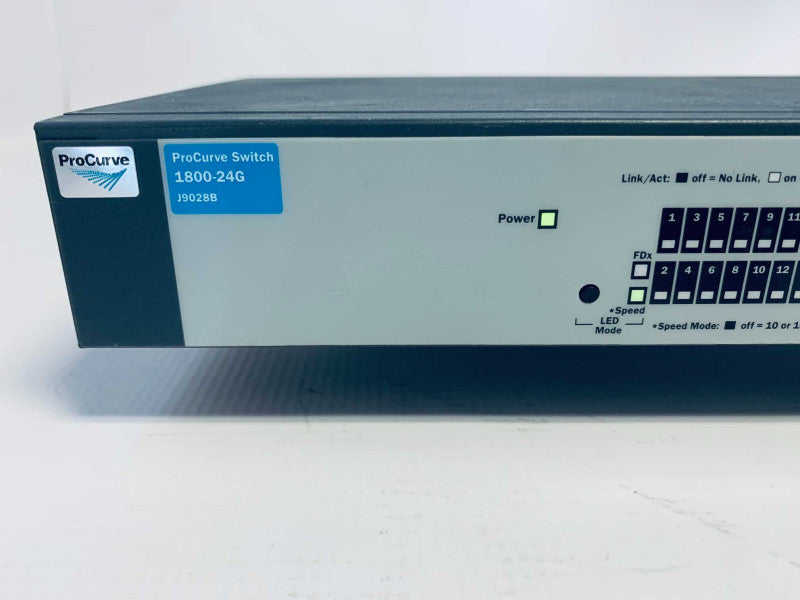 HP ProCurve 1800-24G 24-Port Gigabit Web Managed Switch J9028B =