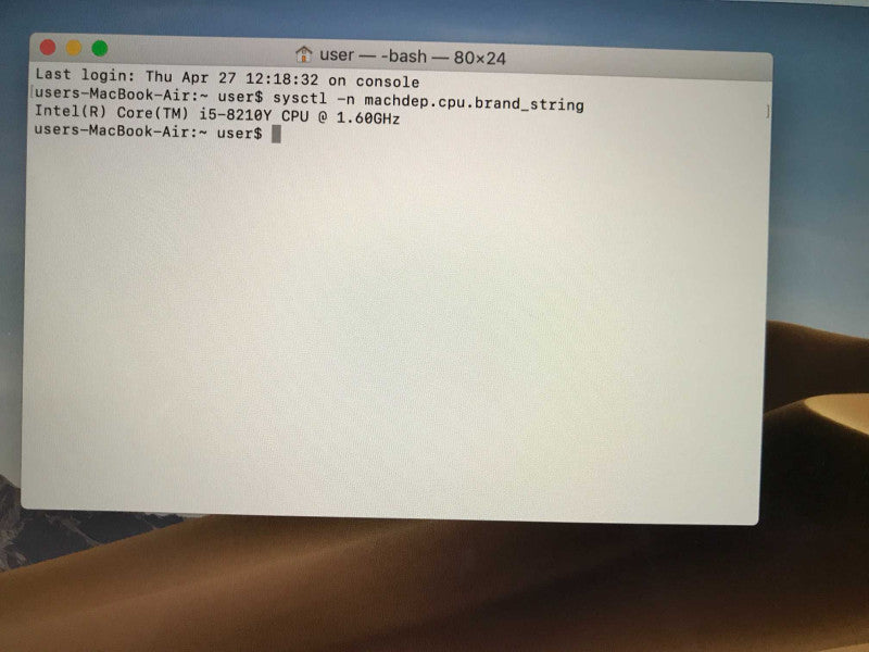 MacBook Air 2018 Retina (A1932) i5-8210Y, 16GB DDR3, 250GB SSD **READ**