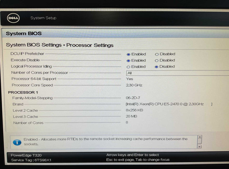 DELL PowerEdge T320 Intel Xeon E5-2470 32GB RAM  -