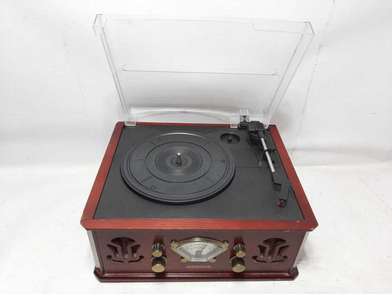 Sylvania SRCD838 5-in-1 Compact CD Shelf System - Radio Aux Cassette Phono |