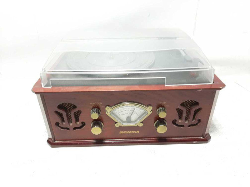 Sylvania SRCD838 5-in-1 Compact CD Shelf System - Radio Aux Cassette Phono |