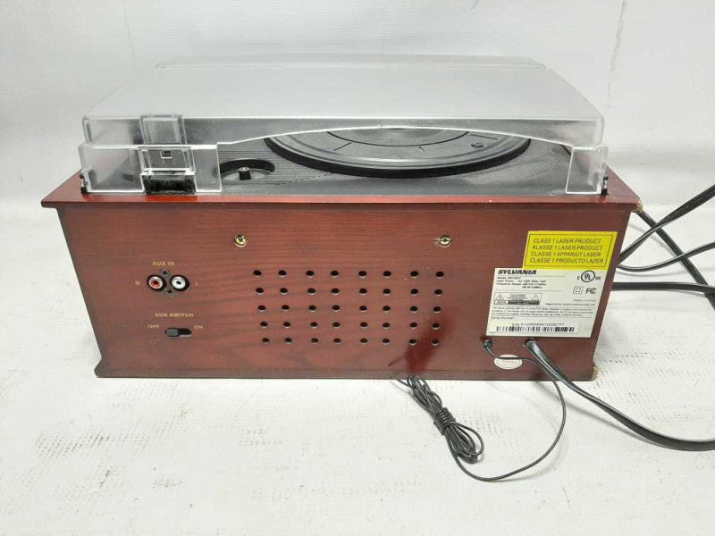 Sylvania SRCD838 5-in-1 Compact CD Shelf System - Radio Aux Cassette Phono |