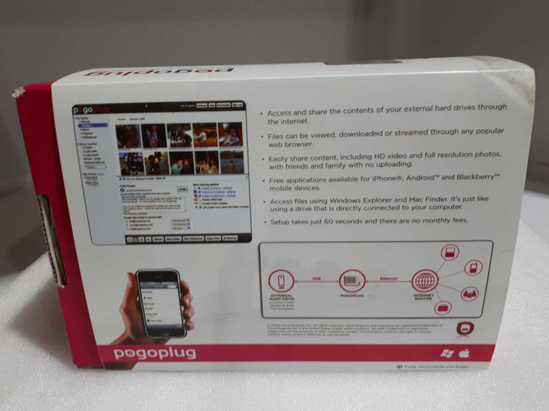 PogoPlug Classic File Sharing Solution Multi media sharing Device &