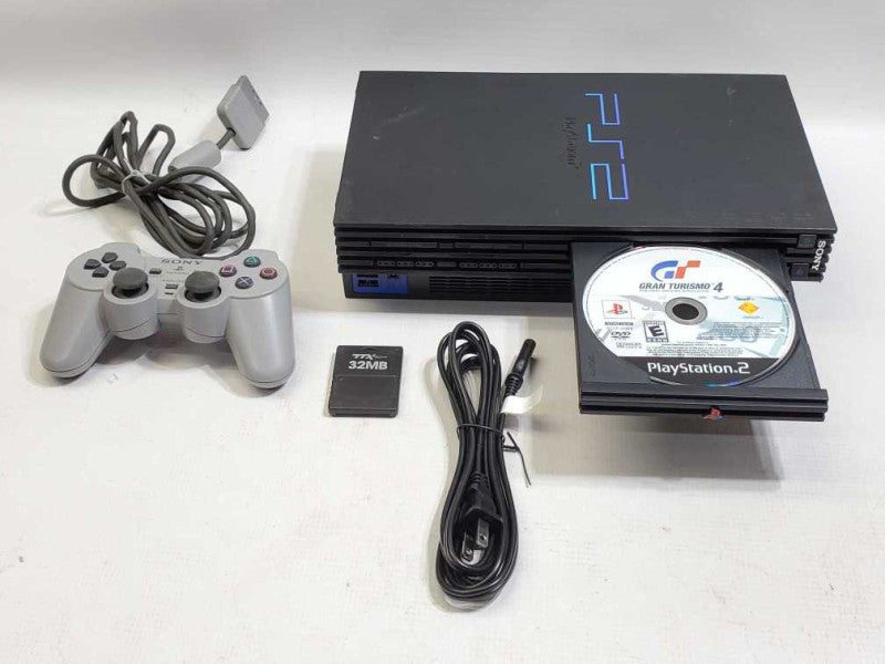 PS2 CONSOLE WITH GRAND TURISMO 4, MEMORY CARD & 1x CONTROLLER  |