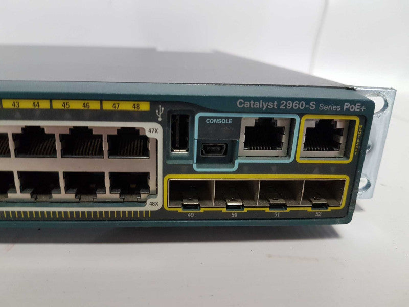 Cisco Catalyst 2960-S Series PoE+ Gigabit PoE+ Network Switch - Fact Reset #