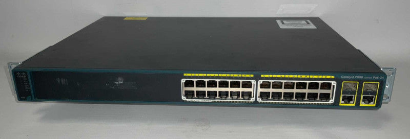 Cisco WS-2960-24PC-L 24 port POE Network Switch  Q-