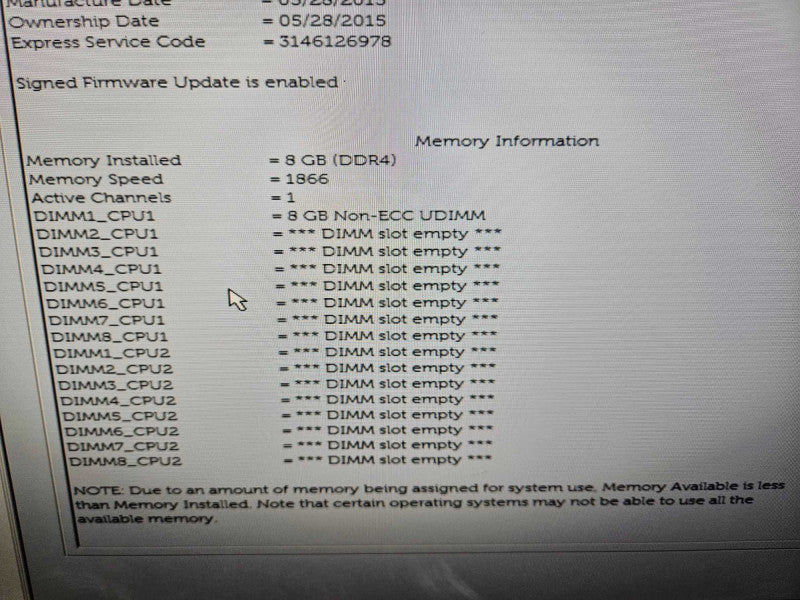 Dell Precision 7910 2x Xeon E5-2650 V3 @ 2.30GHz 8GB DDR4 RAM Quadro 2000 GPU )