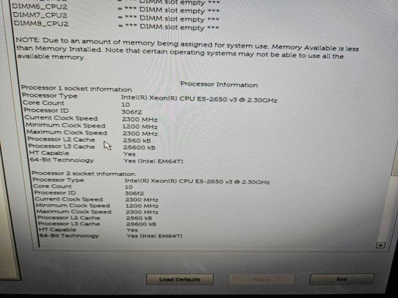 Dell Precision 7910 2x Xeon E5-2650 V3 @ 2.30GHz 8GB DDR4 RAM Quadro 2000 GPU )