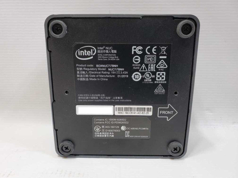 NUC PC [BOXNUCi7BNH] Core i7-7567U @ 3.5GHz 8GB DDR4 No HDD #