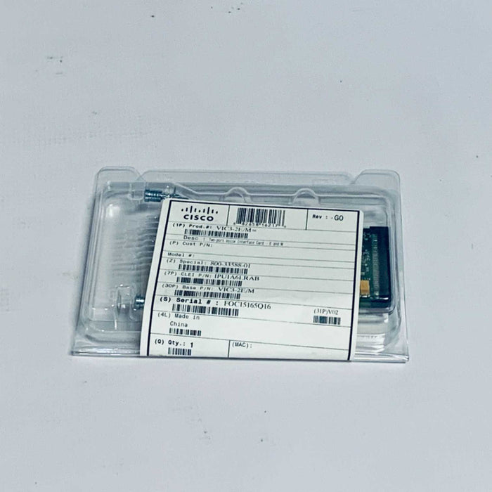 CISCO VIC3-2E/M 2-Port E/M Voice Fax Network Interface Plug-in Module VIC3 2E Q=