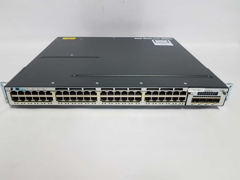 Cisco C3750X-48P-S V02 X Series PoE+ Gigabit switch / 1G module / RESET #