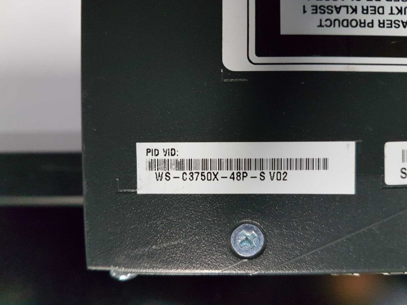 Cisco C3750X-48P-S V02 X Series PoE+ Gigabit switch / 1G module / RESET #