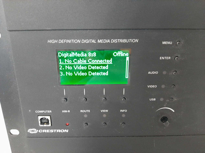 Crestron DM-MD8X8 DigitalMedia Matrix w/ DMCO-55, 2x DMC-HD, DMC-C, DMCO-30 _