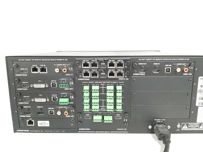 Crestron DM-MD8X8 DigitalMedia Matrix w/ DMCO-55, 2x DMC-HD, DMC-C, DMCO-30 _