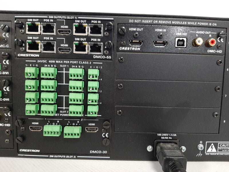 Crestron DM-MD8X8 DigitalMedia Matrix w/ DMCO-55, 2x DMC-HD, DMC-C, DMCO-30 _