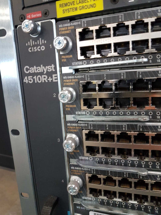 Cisco Catalyst 4510R+E Chassi W/ Modules - read below #