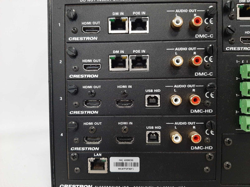 Crestron DM-MD8X8 DigitalMedia Matrix w/ 4x DMC-HD, 2x DMC-C,  DMCO-53 _