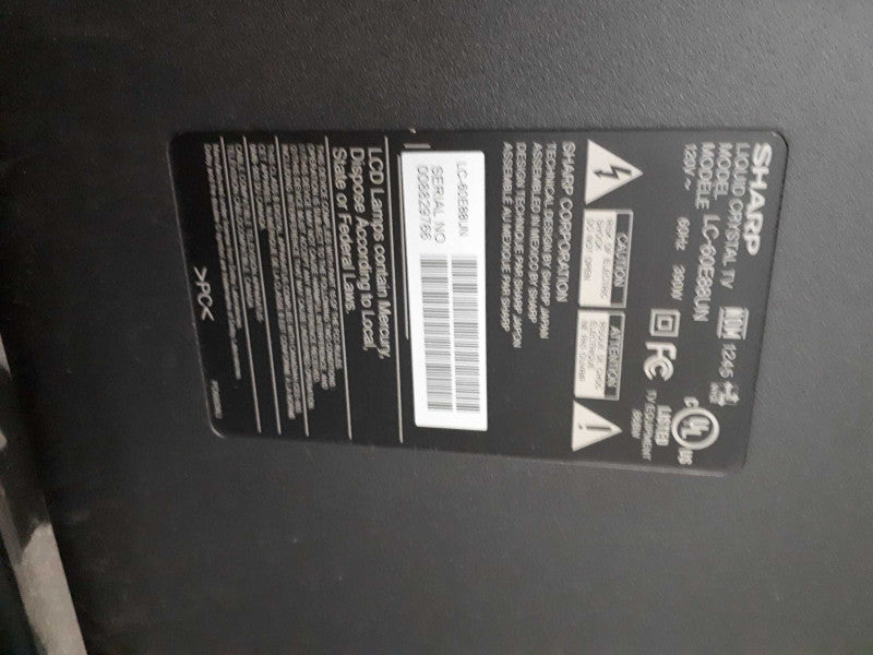Sharp LC-60E88UN  LCD 60\\" TV  &