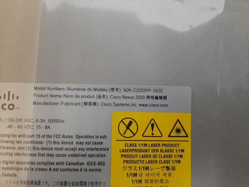 Cisco N2K-C2232PP-10GE 2232PP V01 Nexus 2000 Series Fabric Extender Open Box Q$