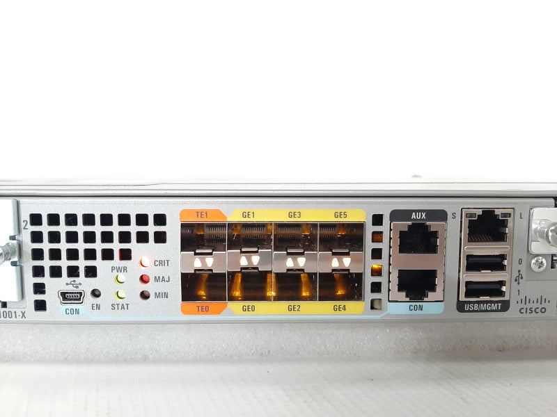 Cisco ASR1001-X Aggregation Service Router 6x 1GE SFP + 2x 10GE SFP+ Port IPB _