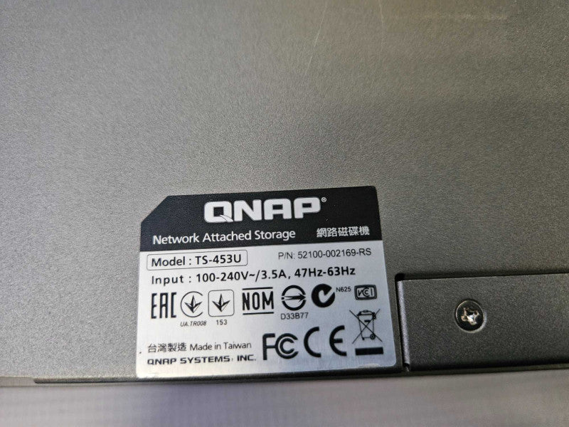 QNAP TS-453U Network Attached Storage 4 x 3.5\\" HDD Caddies NO HDDs )