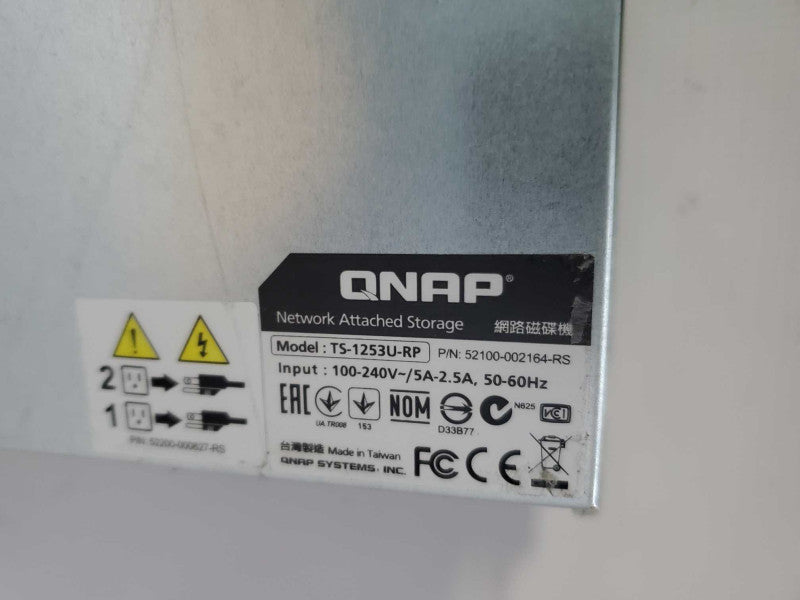 QNAP TS-1253U-RP 12-BAY NETWORK ATTACHED STORAGE NAS [Read] (
