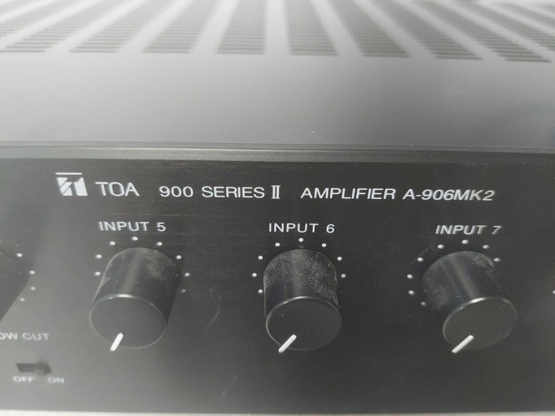 TOA A-906MK2 900 Series II 8-Channel 60-Watt Mixer Power Amplifier w/1x U-12