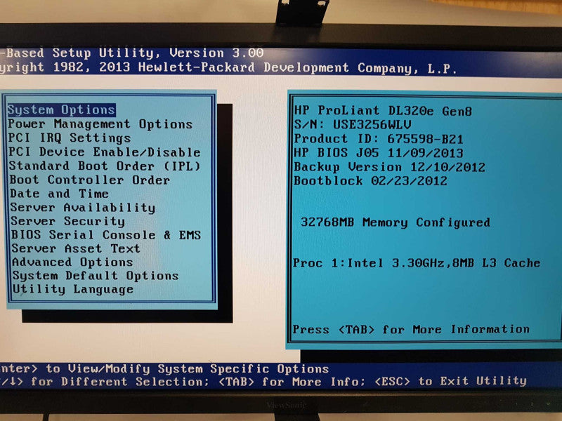 HP Prolian t DL320e Gen8 Xeon E3-1230 V2 @ 3.30ghz / 32gb ram / P420 ctrller #