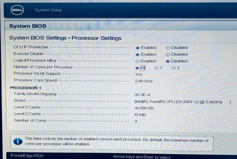 Dell PowerEdge R520 1x Xeon E5-2407 v2 128GB ECC RAM 24TB+900GB H710p Mini =
