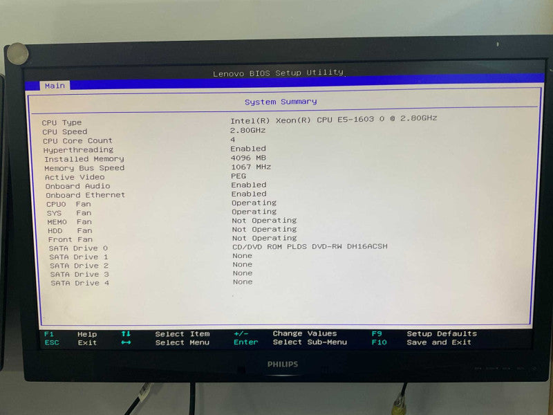 Lenovo ThinkStation S30 Intel Xeon E5-1620 @3.6GHz 4GB RAM READ Q-