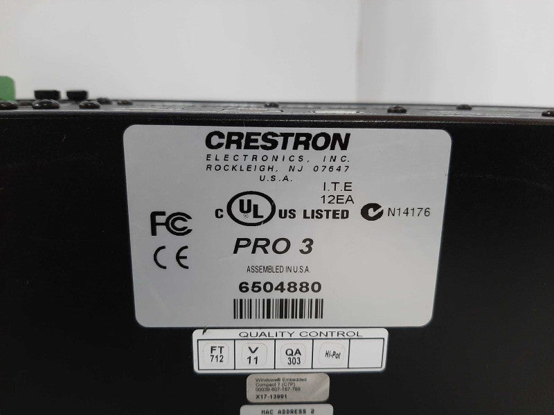 Crestron PRO3 Control System w/ 2x C3COM-3, Read _