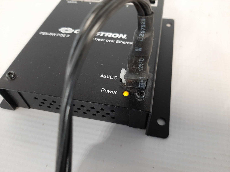 Crestron CEN-SW-POE-5 5 port Power Over Ethernet Switch with 48Vdc Power Supp $