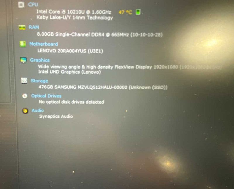 Lenovo ThinkPad E14 Laptop i5 10210U 8GB DDR4 512GB SSD READ!