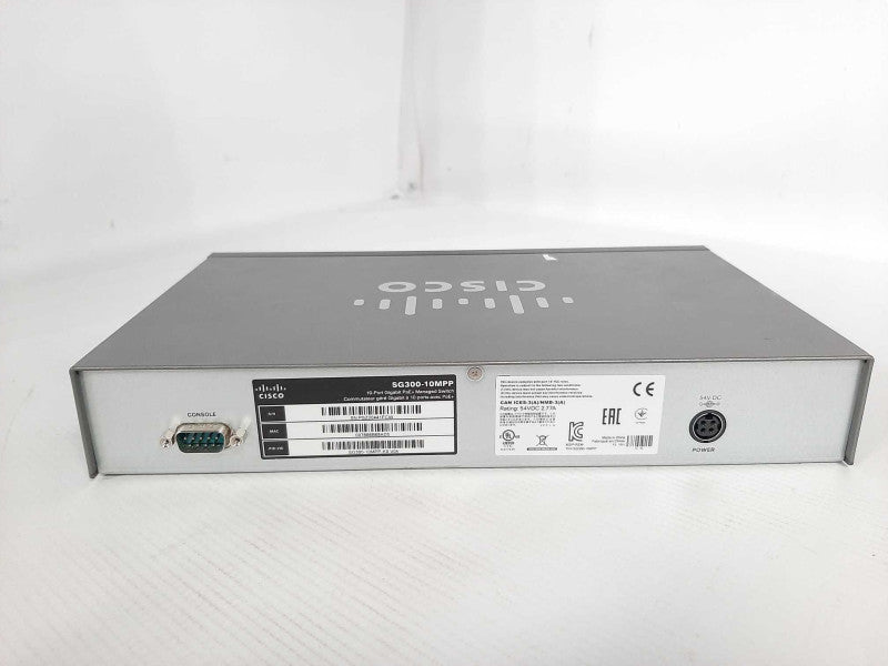 Cisco SG300-10MPP PoE+ 10 Port managed gigabit switch, Read _