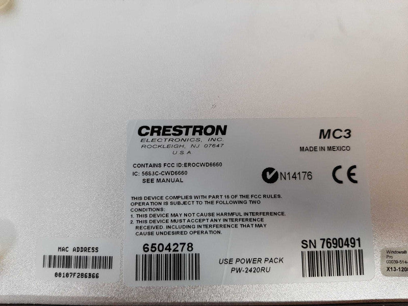 Crestron MC3 3-Series Control System Processor w/ Antenna _