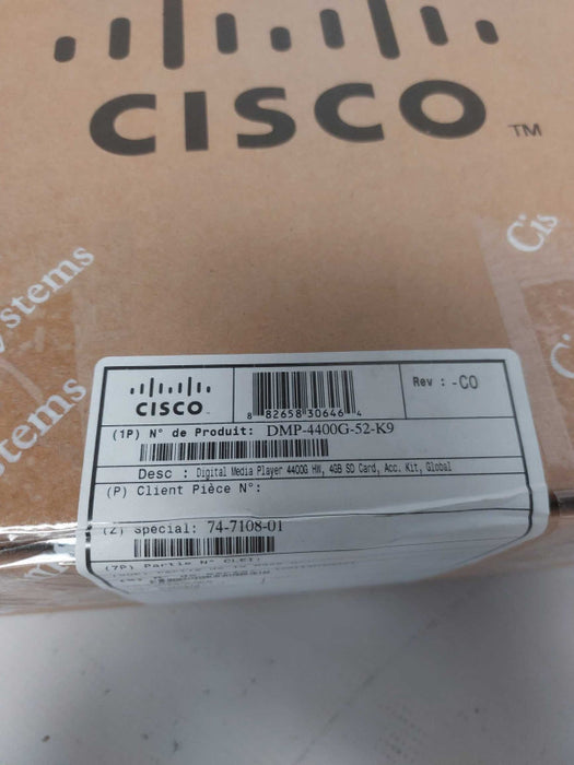 NEW Cisco DMP-4400G-52-K9 Digital Media Player Q