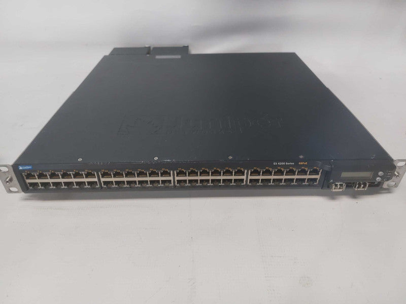 Juniper EX4200-48T 48P 1GbE 8P 130W PoE Switch 2x PSU EX-PWR-930-AC Q