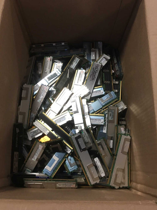 25.3 lb SCRAP RAM with heat sink - Mixed ddr / ddr2 / ddr3 / UNTESTED