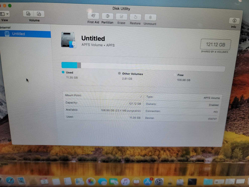 MacBook Air 2015 13\\" i5-4260U, 8GB RAM, 132GB SSD **Read Q
