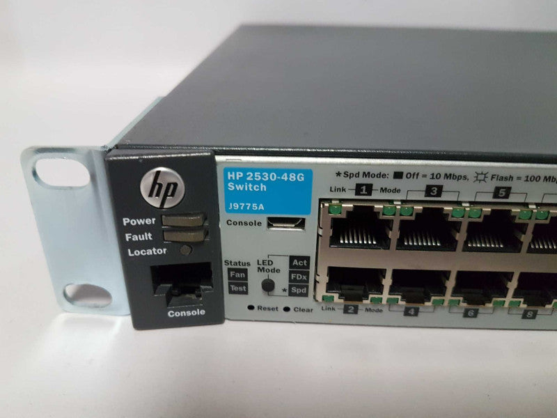 HP 2530-48G J9775A gigabit switch managed - Factory Reset #