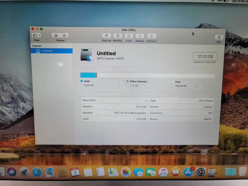 MacBook Air 2014 13\\" i5-4260U, 4GB DDR3, 121GB SSD Q